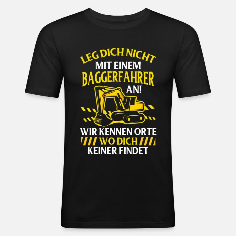 Bagger - Männer Slim Fit T-Shirt - Schwarz