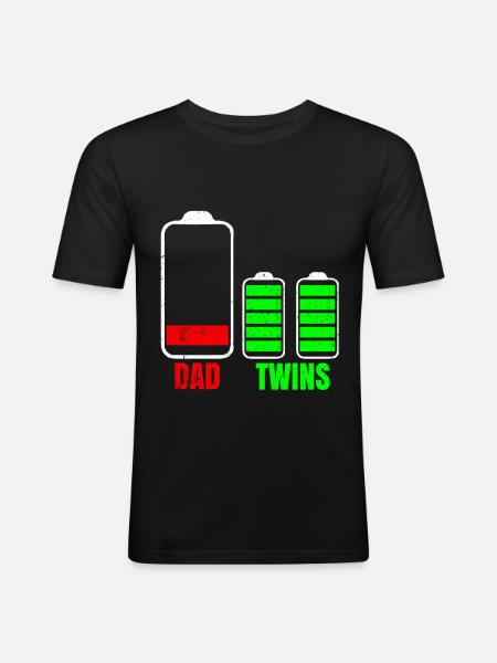 twins - Men's Slim Fit T-Shirt - black