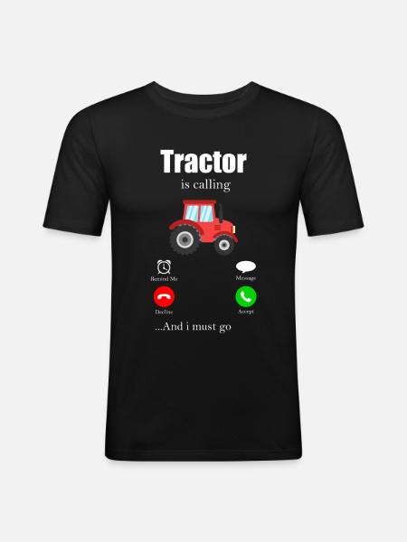 tractor - Men's Slim Fit T-Shirt - black