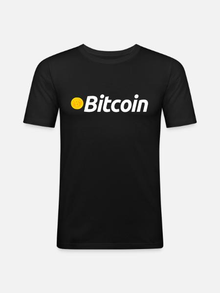 Bitcoin - Men's Slim Fit T-Shirt - black