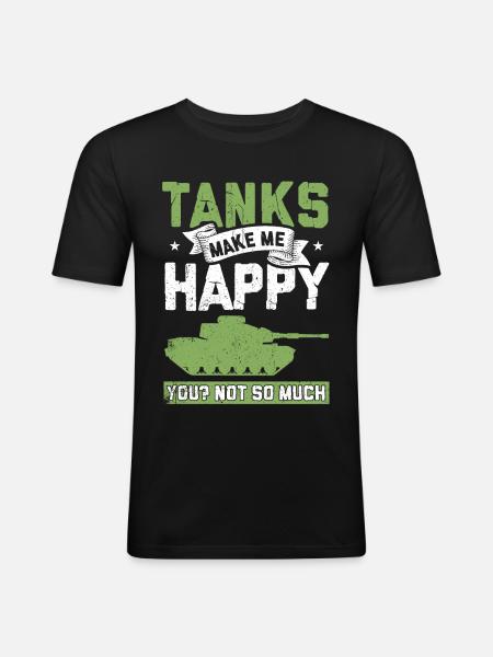 Tank - Men's Slim Fit T-Shirt - black