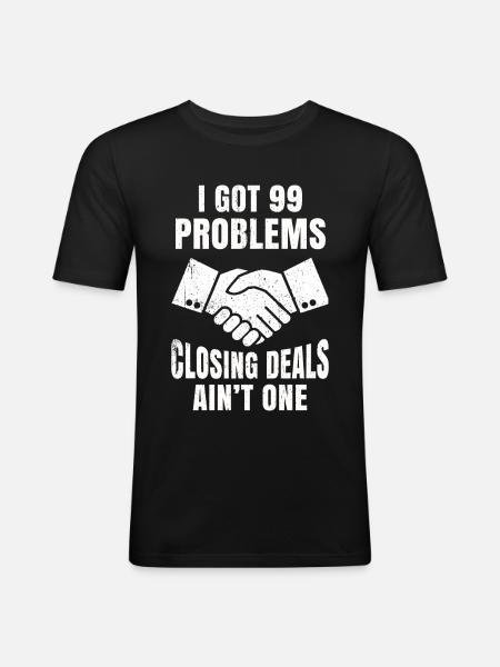 Broker - Men's Slim Fit T-Shirt - black