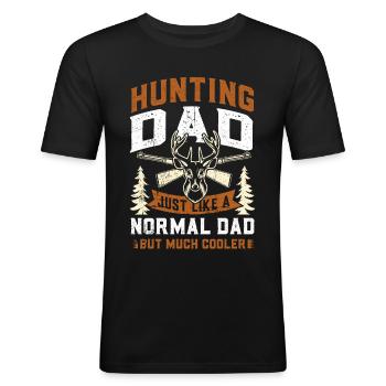 Hunt - Men's Slim Fit T-Shirt - black - Front - Nik (191cm)