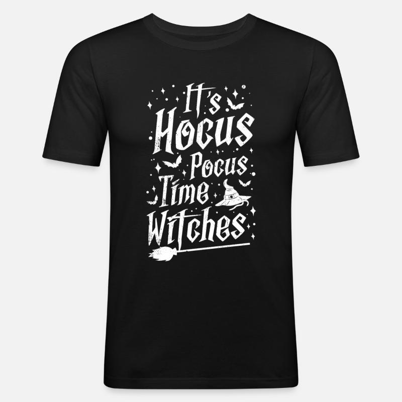 Hexe - Männer Slim Fit T-Shirt - Schwarz
