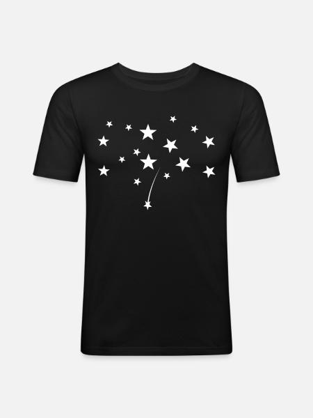 Starry sky - Men's Slim Fit T-Shirt - black