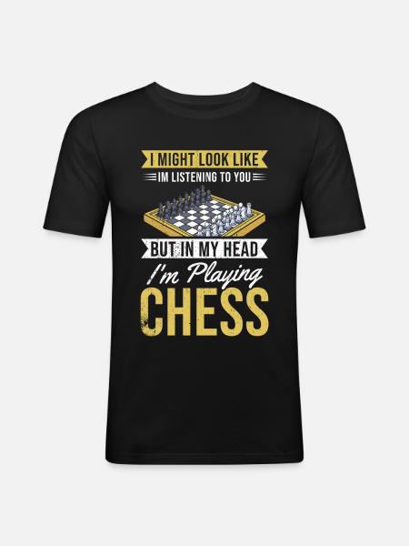 Chess - Men's Slim Fit T-Shirt - black