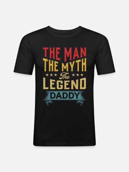 Father’s Day - Men's Slim Fit T-Shirt - black