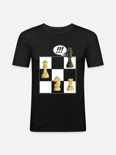Chess - Men's Slim Fit T-Shirt - black