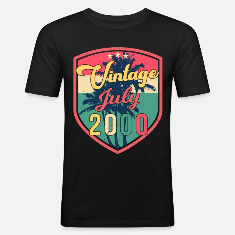Original July 2000 - Men's Slim Fit T-Shirt - black
