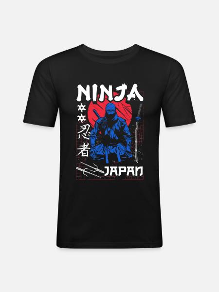 Ninja 5th Birthday - Men's Slim Fit T-Shirt - black