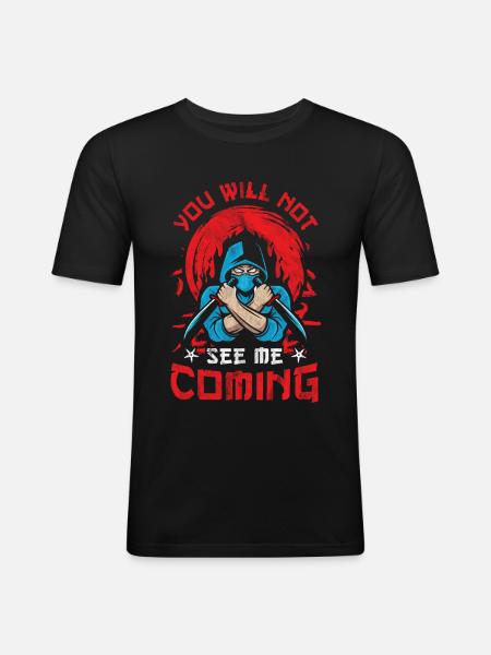 Ninja - Men's Slim Fit T-Shirt - black