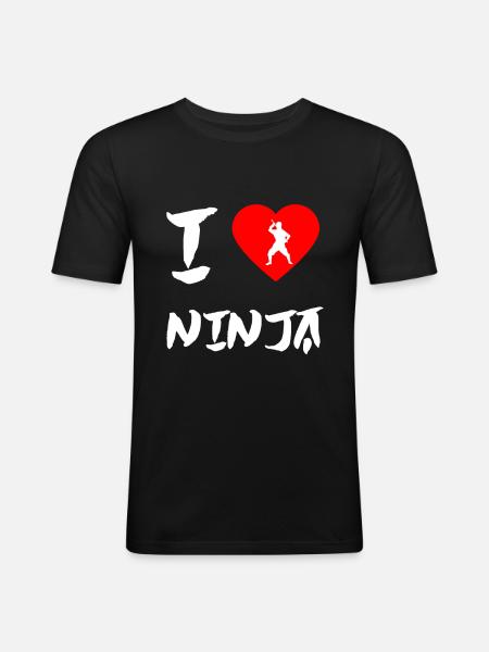 Ninja - Men's Slim Fit T-Shirt - black