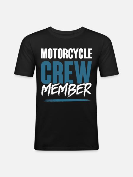 Motorcycle Crew - Männer Slim Fit T-Shirt - Schwarz