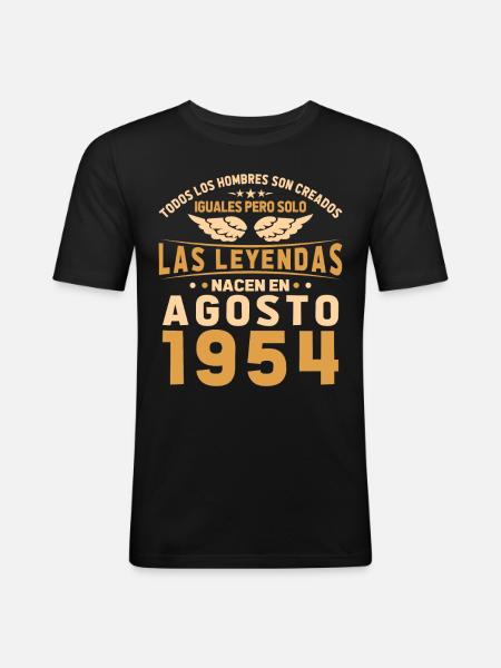 The Legends August 1954 - Men's Slim Fit T-Shirt - black