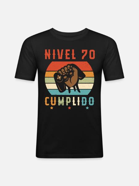 Niveau 70 Complete - T-shirt près du corps Homme - noir