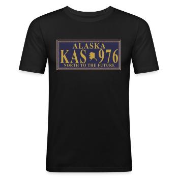 Alaska - T-shirt près du corps Homme - noir - Devant - Nik (191cm)