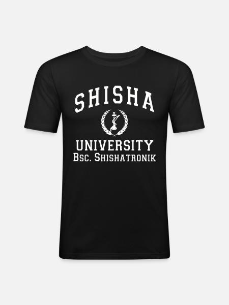 Shisha - Männer Slim Fit T-Shirt - Schwarz