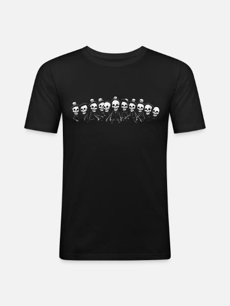 Skeleton - Men's Slim Fit T-Shirt - black