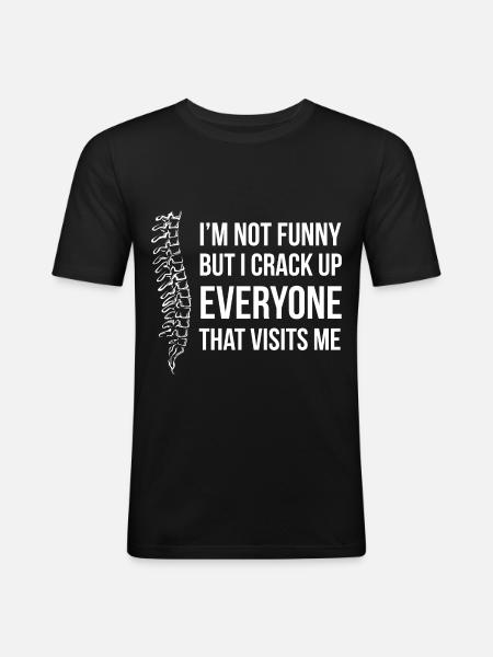 Physiotherapist Chiropractor Physiotherapy - Men's Slim Fit T-Shirt - black