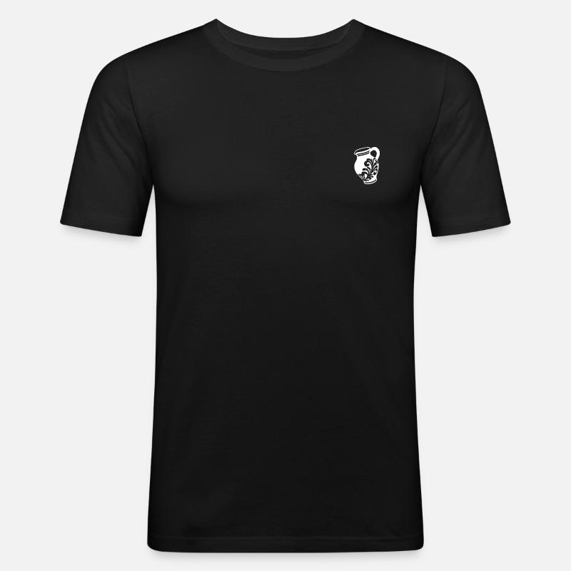 Bembelsche by hessisch mit ♥ - Männer Slim Fit T-Shirt - Schwarz