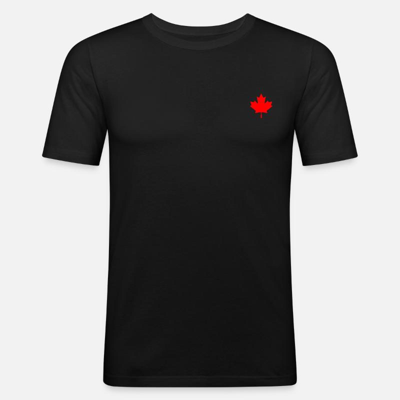 Maple Leaf Canada - Men's Slim Fit T-Shirt - black