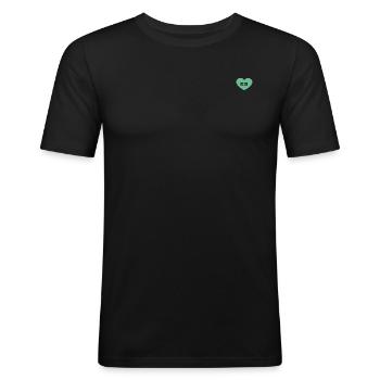 The Best is the Mom - Männer Slim Fit T-Shirt - Schwarz - Vorne - Nik (191cm)
