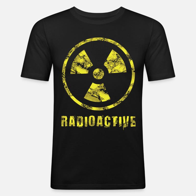 Radioactive physicist - Men's Slim Fit T-Shirt - black