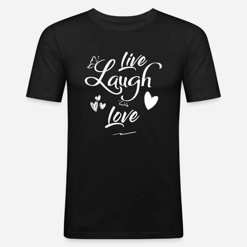 Sprüche - Männer Slim Fit T-Shirt - Schwarz