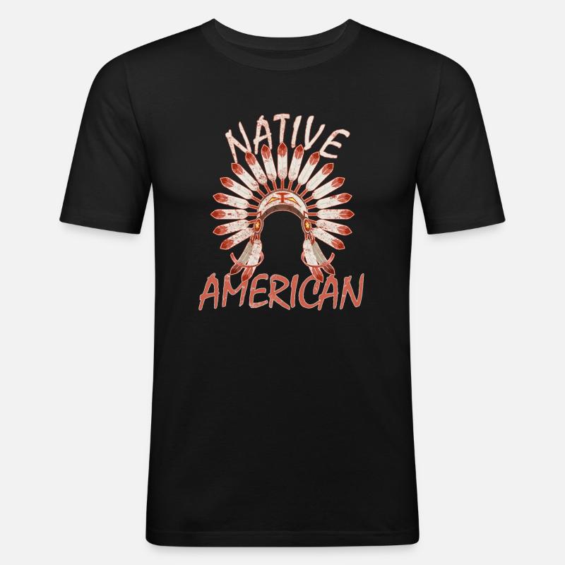 Apache Indian - Men's Slim Fit T-Shirt - black