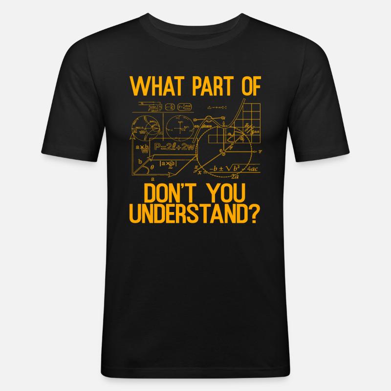 Physiker Mathematik Mathe Physik Lehrer - Männer Slim Fit T-Shirt - Schwarz