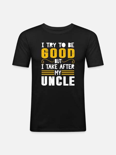 paroles drôles drôles - T-shirt près du corps Homme - noir
