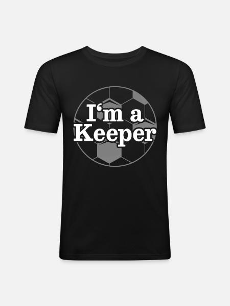 Goalkeeper Goalkeeper Keeper - Men's Slim Fit T-Shirt - black
