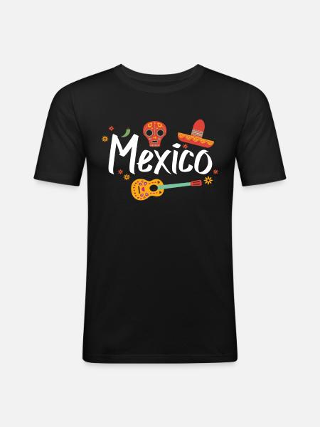 Mexico - Men's Slim Fit T-Shirt - black