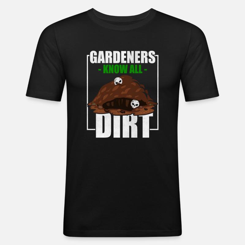 Gartenarbeit Gärtner - Männer Slim Fit T-Shirt - Schwarz