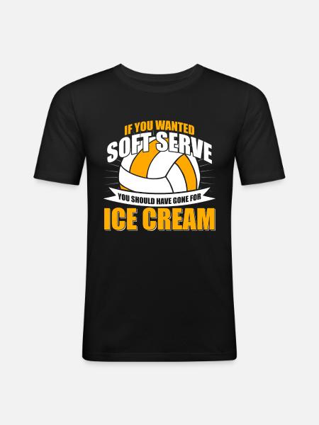 Volleyball volleyball - Men's Slim Fit T-Shirt - black