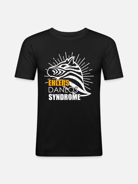 Syndrome d'Ehlers Danlos - T-shirt près du corps Homme - noir