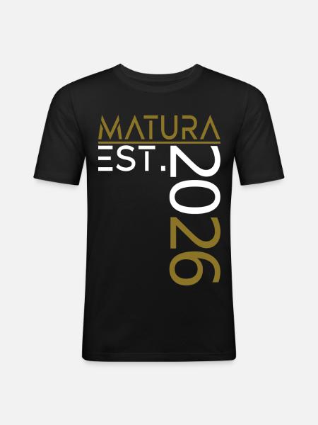 Matura 2026 - Men's Slim Fit T-Shirt - black