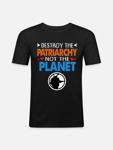 Earth Day - Men's Slim Fit T-Shirt - black