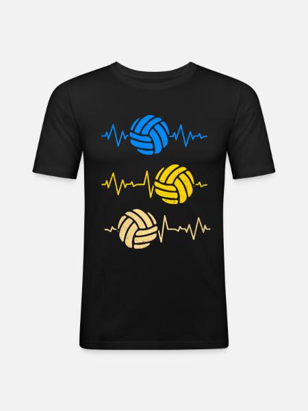 Volleyball - Men's Slim Fit T-Shirt - black