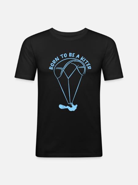 Kiteboard - Men's Slim Fit T-Shirt - black