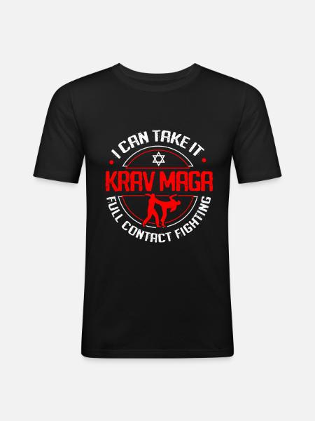 Krav Maga - Men's Slim Fit T-Shirt - black