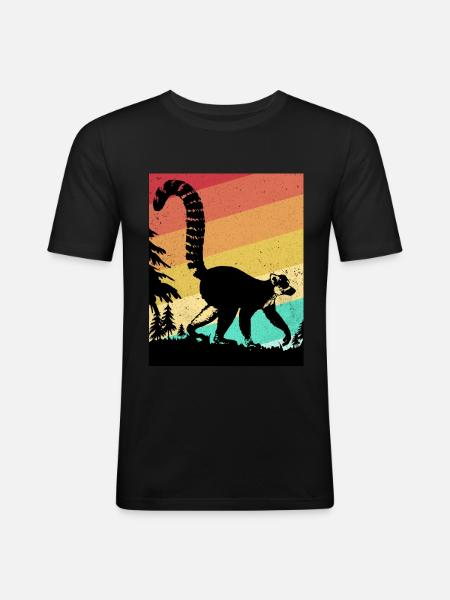 Lemur - Men's Slim Fit T-Shirt - black