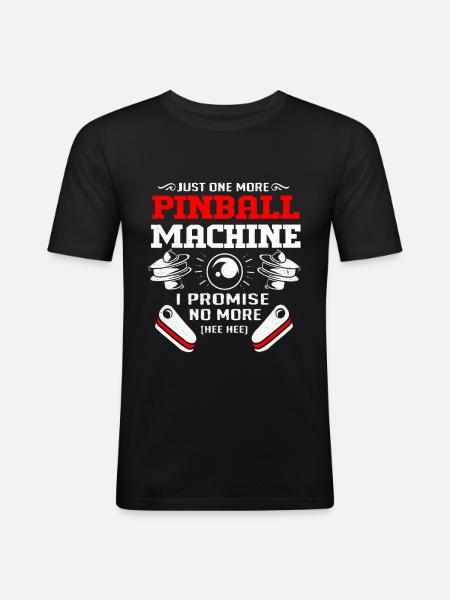 Flipper - Männer Slim Fit T-Shirt - Schwarz