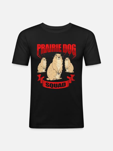 Prairie dog - Men's Slim Fit T-Shirt - black