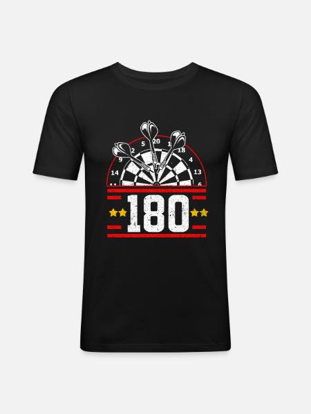 Dart - Men's Slim Fit T-Shirt - black