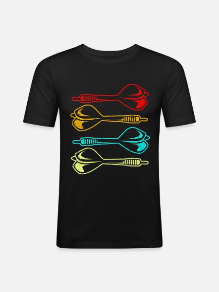 Dart - Men's Slim Fit T-Shirt - black