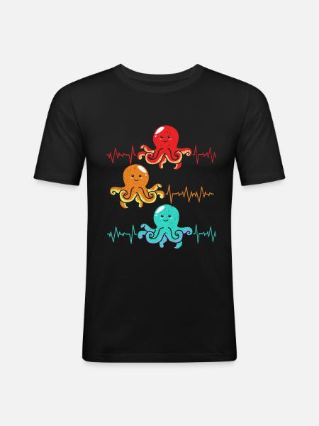 Kraken - Men's Slim Fit T-Shirt - black