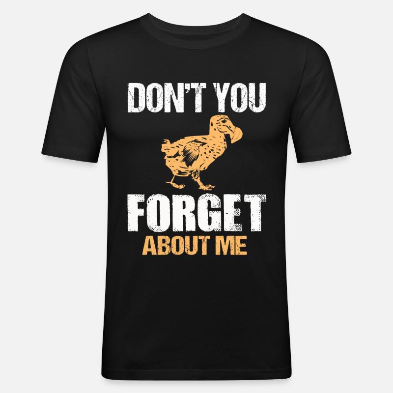 Dodo - Männer Slim Fit T-Shirt - Schwarz