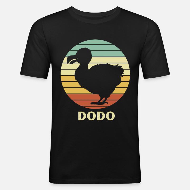 Dodo - Männer Slim Fit T-Shirt - Schwarz