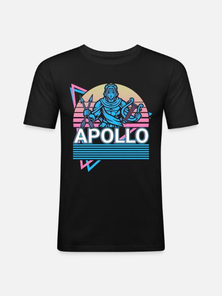 Apollo Greek God Gift - Men's Slim Fit T-Shirt - black